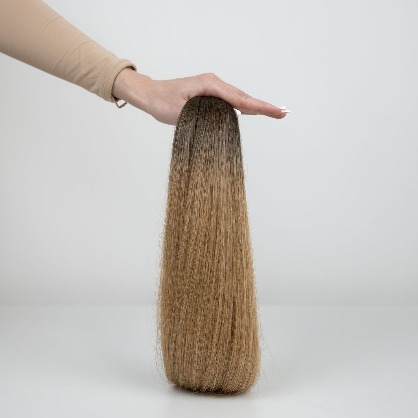 STRAIGHT DARK BLONDE OMBRE K-TIP (O4/9)