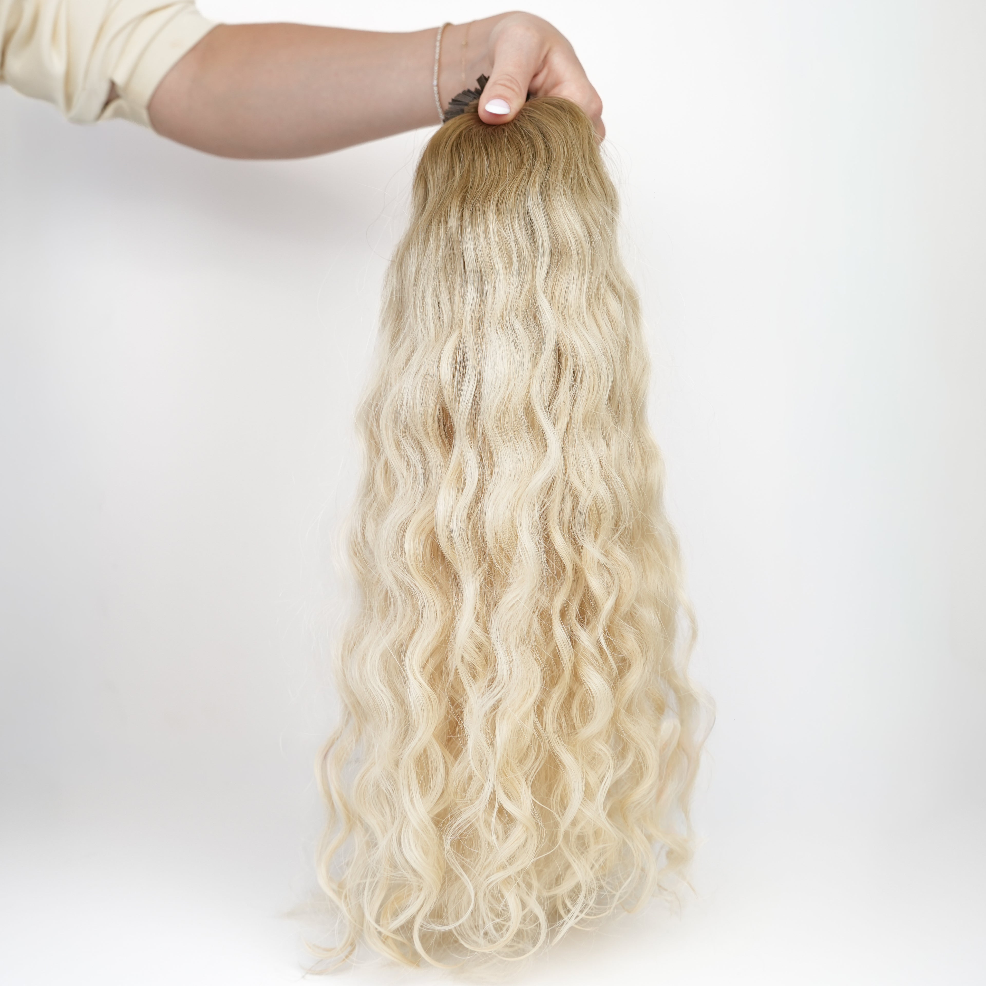 CURLY BLONDE OMBRE K-TIP (O4.7/26.1)