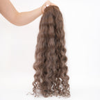 CURLY ASHY BROWN K-TIP