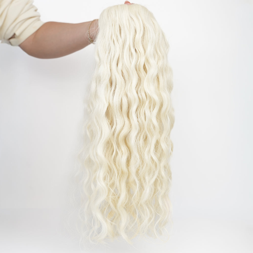CURLY PLATINUM BLONDE K-TIP