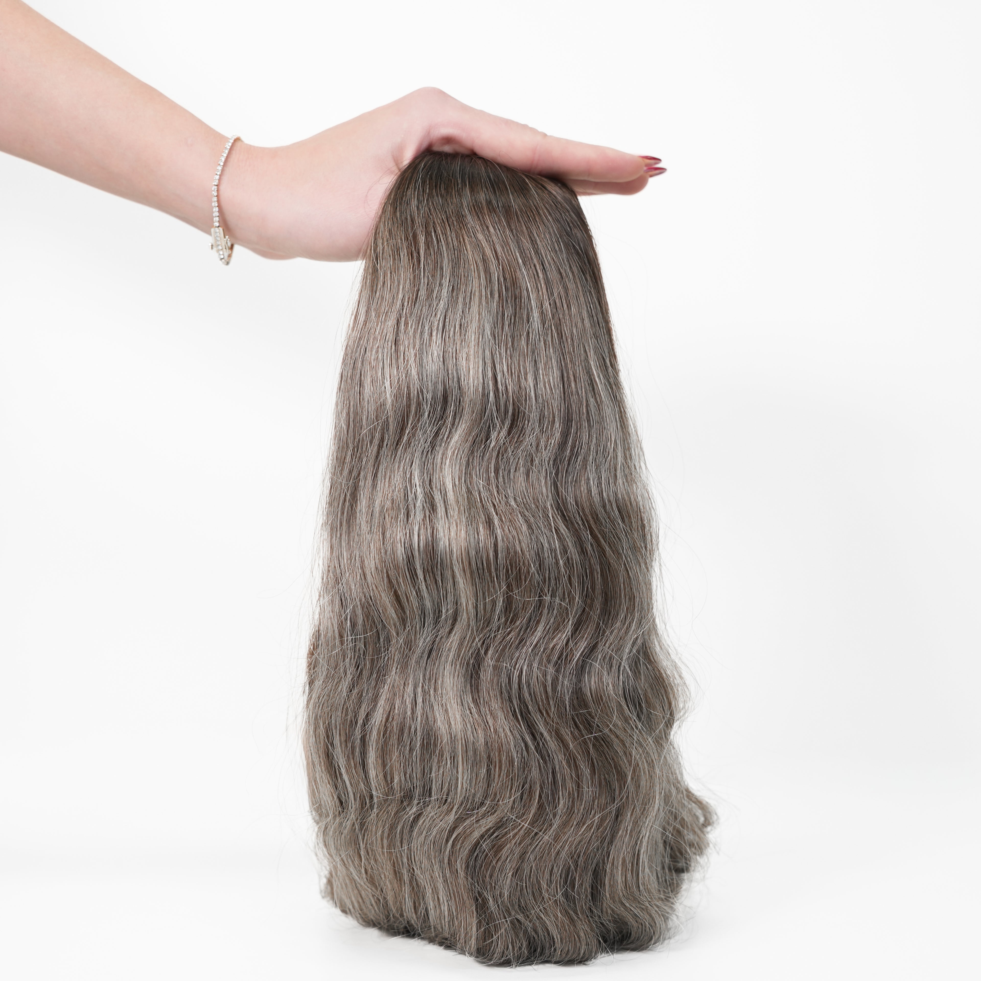 WAVY COOL GREY BALAYAGE WEFT