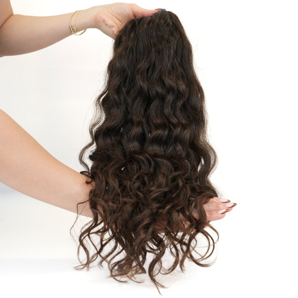 Slavic Virgin Curly Weft 22" (W3) — hair extension bundle photo