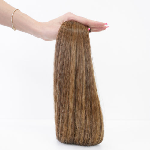 STRAIGHT BROWN CARAMEL BALAYAGE WEFT (O4P4/6)