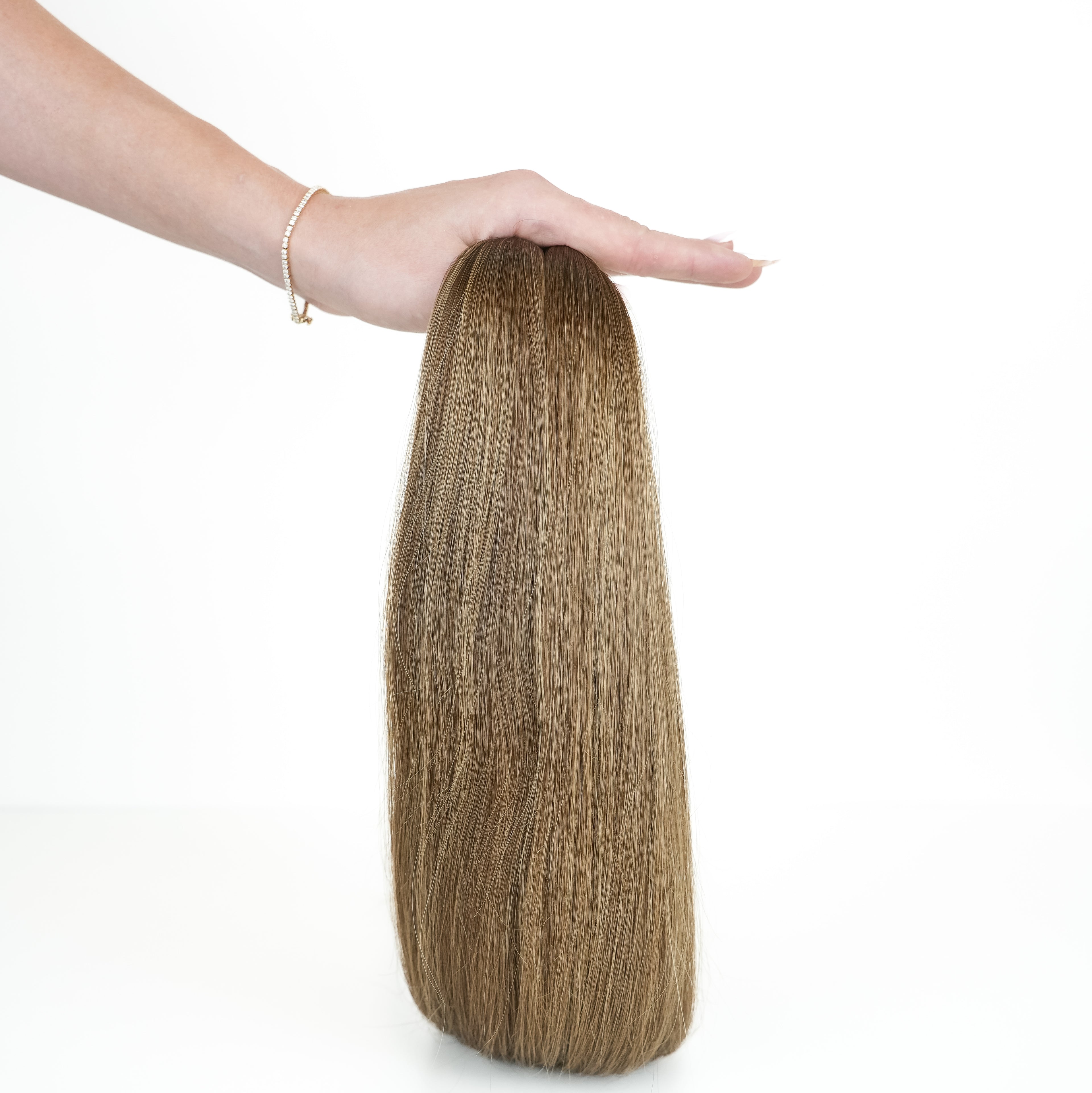 STRAIGHT BROWN BALAYAGE WEFT (O2P2/7)