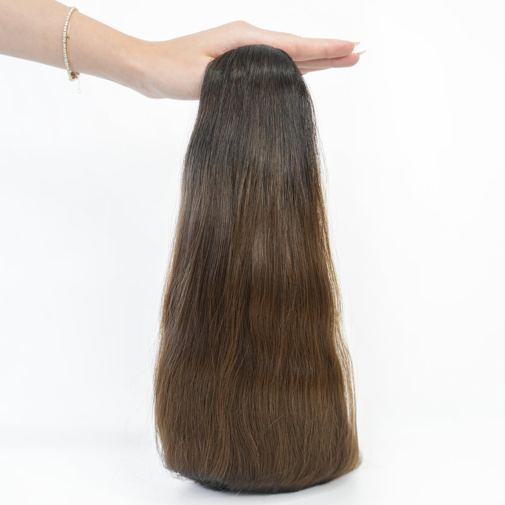 WAVY OMBRE DARK BROWN WEFT (O1B/4.7)