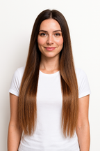 STRAIGHT MEDIUM BROWN OMBRE K-TIP (O2/6)