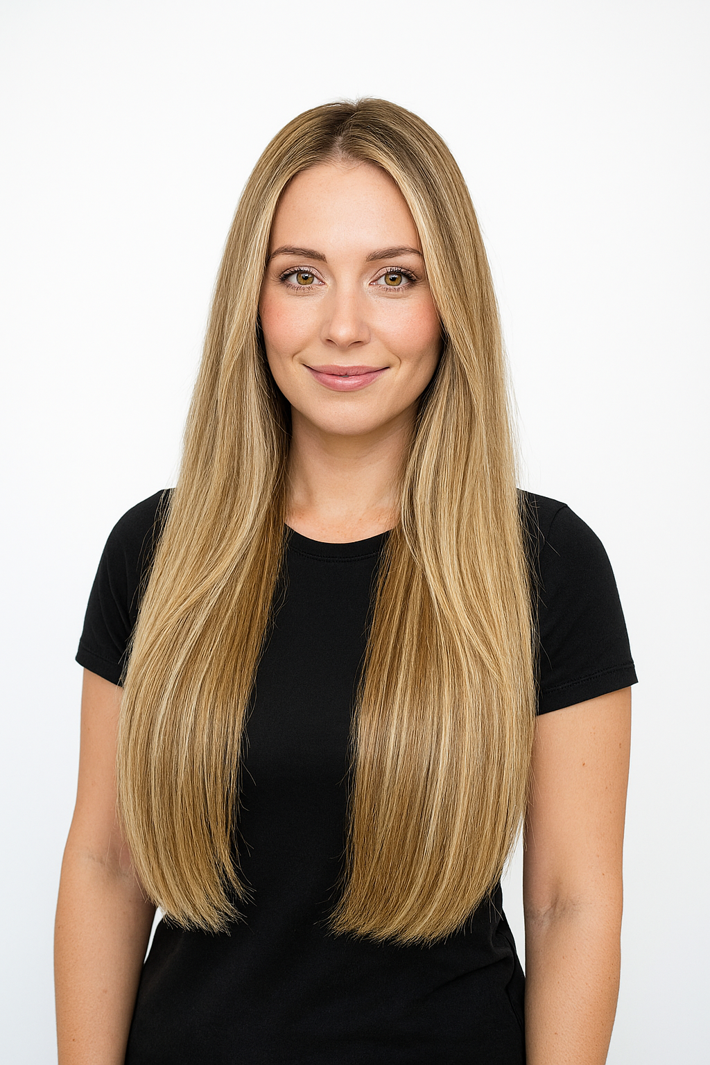 STRAIGHT NEUTRAL LIGHT BROWN BALAYAGE K-TIP (O6P6/24)