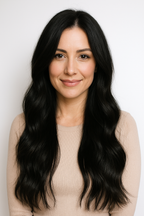 STRAIGHT OFF BLACK GENIUS WEFT (1B)