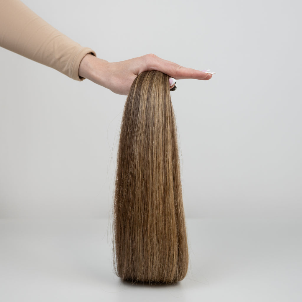 STRAIGHT DARK BROWN BALAYAGE K-TIP (O4M4/9)