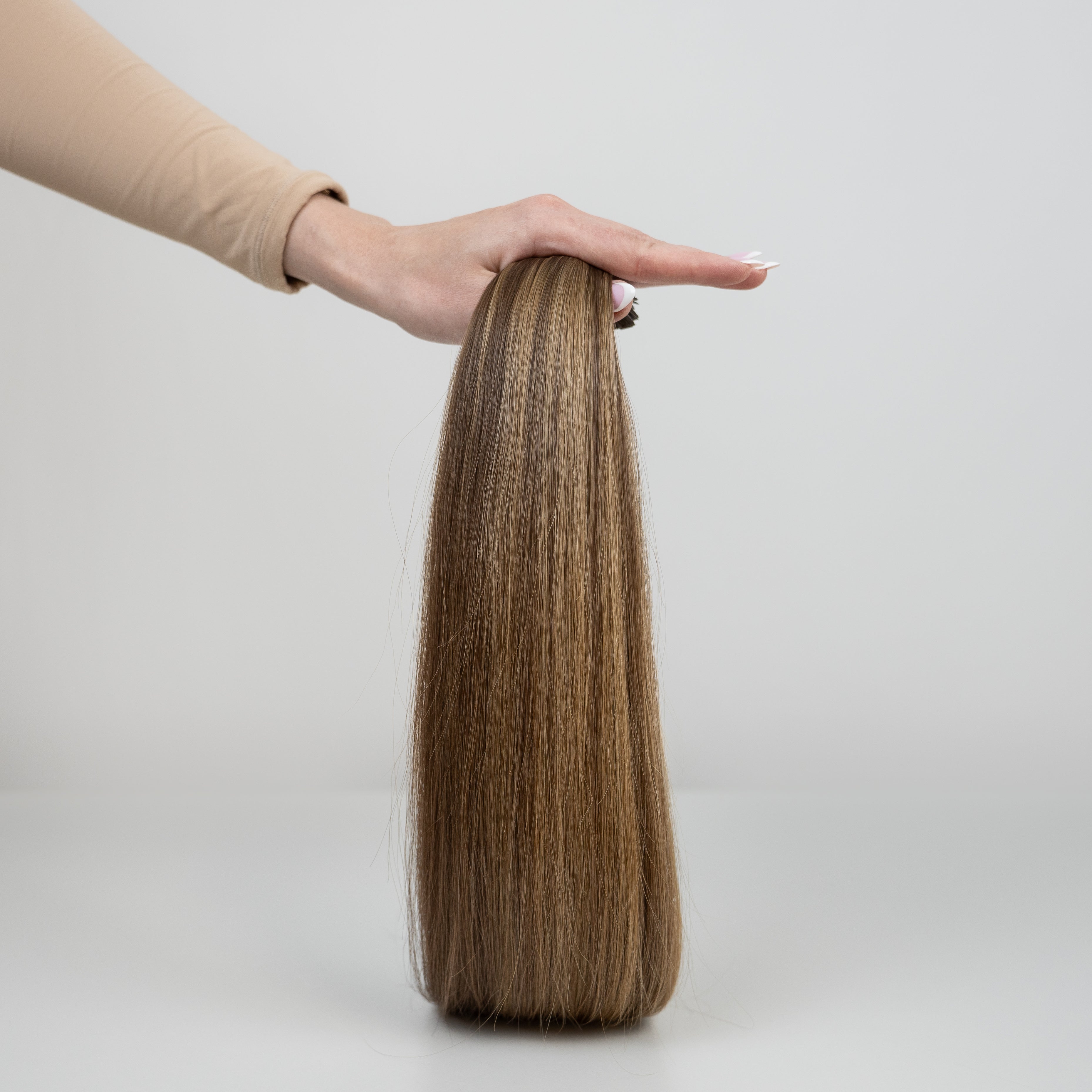 STRAIGHT DARK BROWN BALAYAGE K-TIP (O4M4/9)