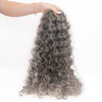 SLAVIC VIRGIN CURLY SALT&PEPPER K-TIP 23" (A108)