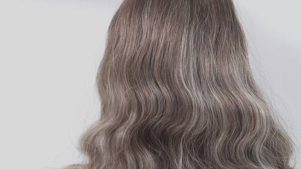 WAVY COOL GREY BALAYAGE WEFT