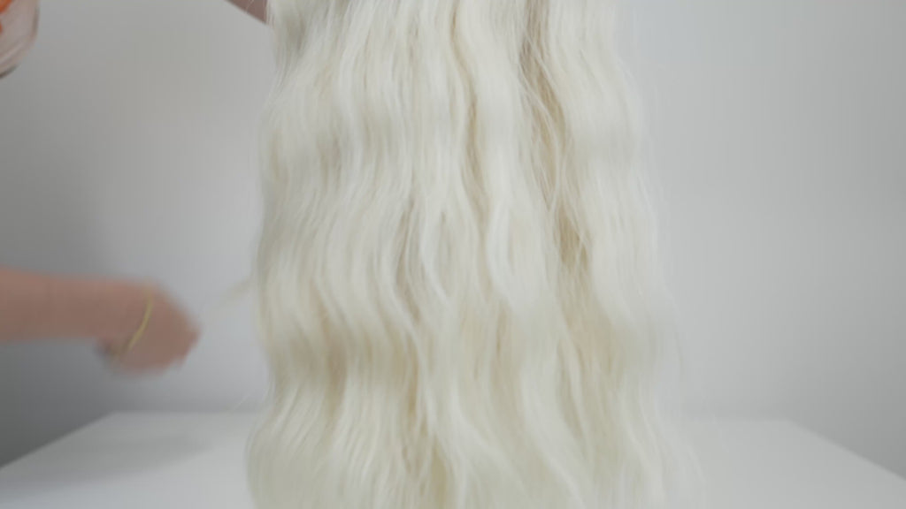 WAVY PLATINUM BLONDE K-TIP (009)