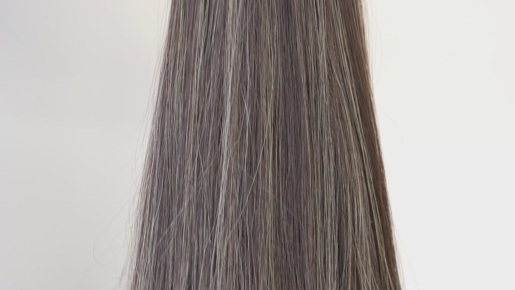 STRAIGHT COOL GREY BALAYAGE K-TIP
