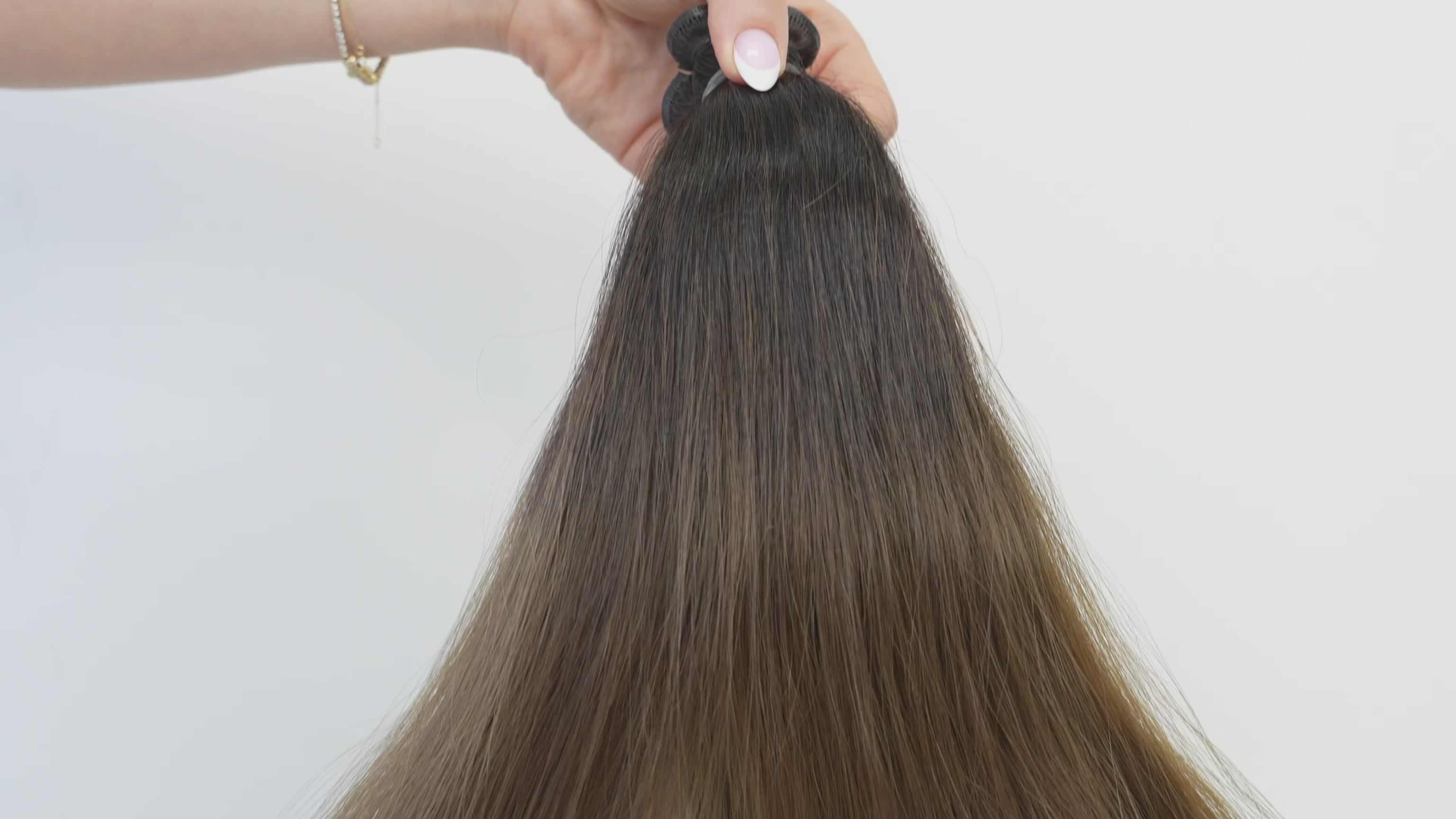 WAVY OMBRE DARK BROWN WEFT (O1B/4.7)