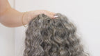 SLAVIC VIRGIN CURLY SALT&PEPPER K-TIP 23" (A108)