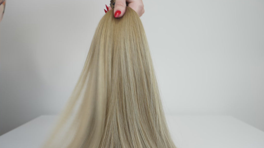 STRAIGHT NEUTRAL LIGHT BROWN BALAYAGE K-TIP (O6P6/24)