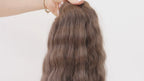 CURLY ASHY BROWN K-TIP