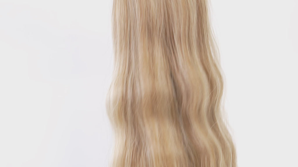 WAVY WARM BROWN BALAYAGE K-TIP