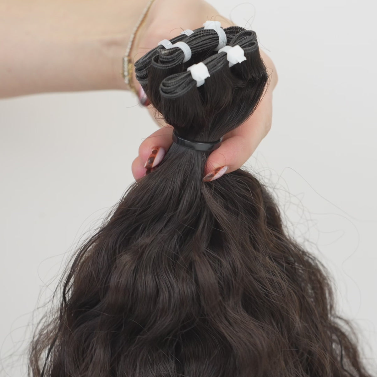 SLAVIC VIRGIN CURLY WEFT 19" (A124)