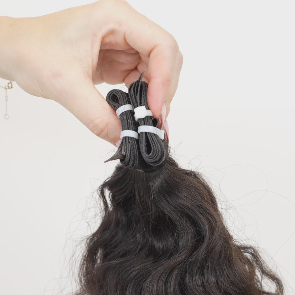Slavic Virgin Curly Weft 24" (W4) — hair extension bundle 