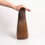 STRAIGHT MEDIUM BROWN OMBRE K-TIP (O2/6)