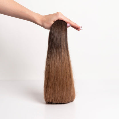 STRAIGHT MEDIUM BROWN OMBRE K-TIP (O3/5.34)